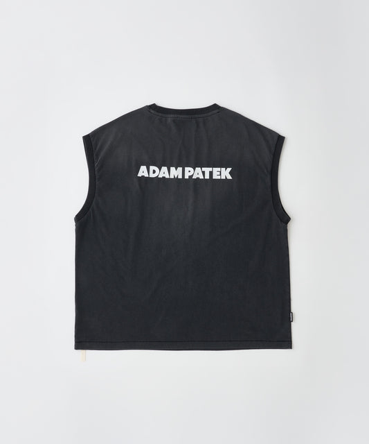 basic logo aging sleeveless