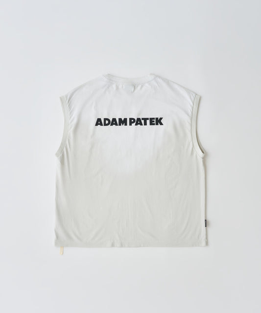 basic logo aging sleeveless