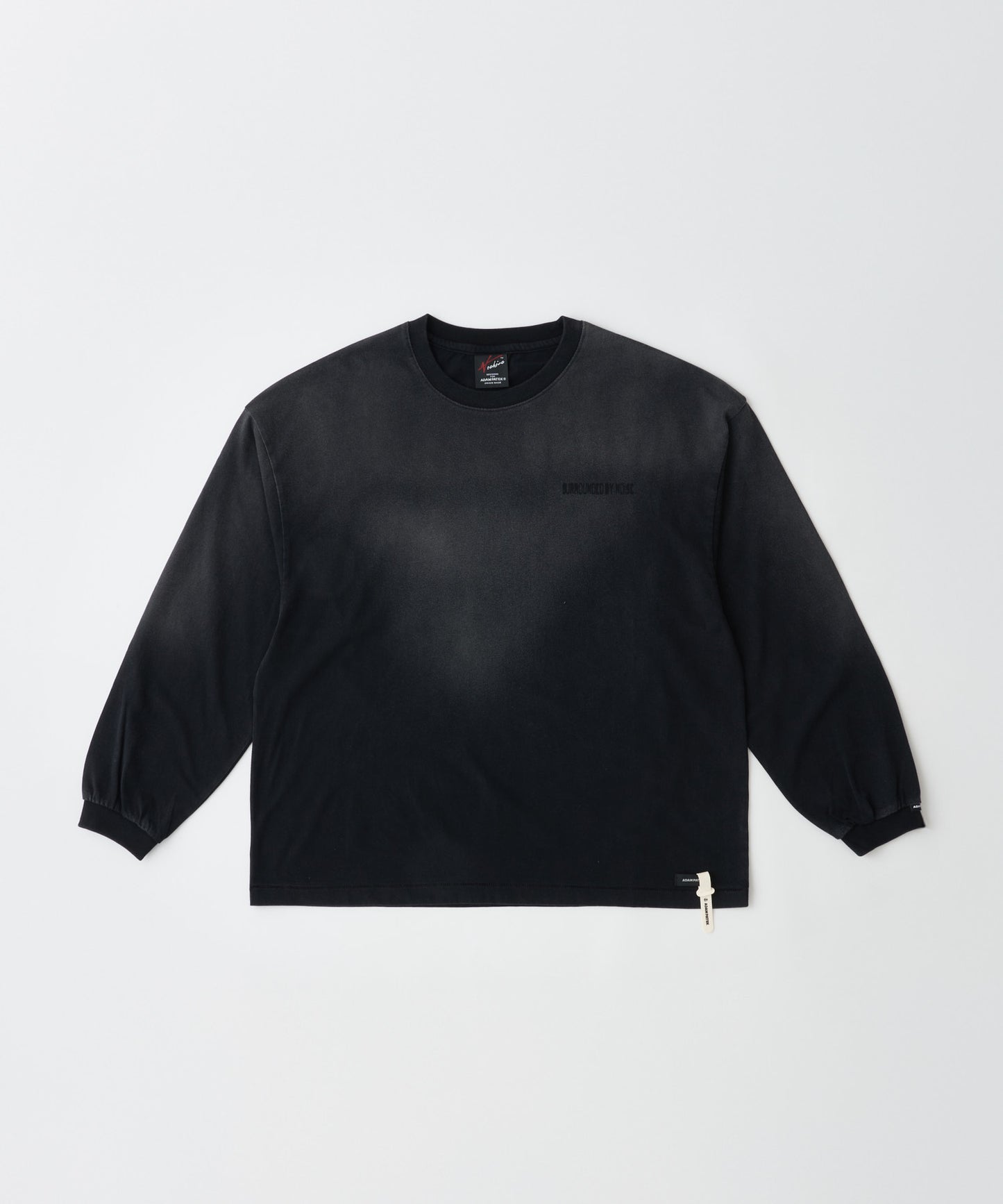 noise  aging embroidered long-sleeved T