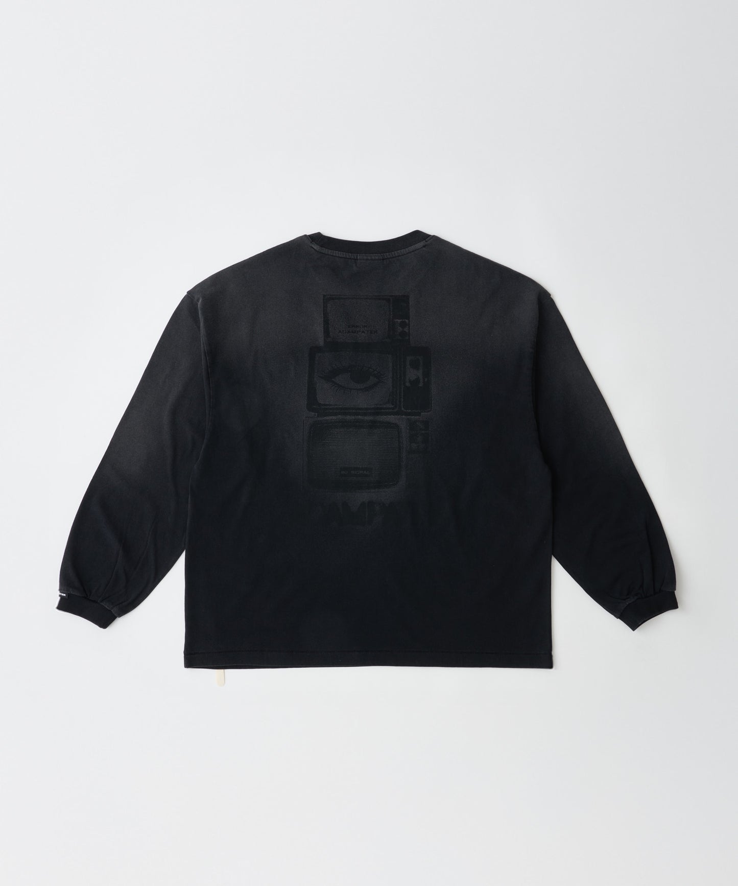 noise  aging embroidered long-sleeved T