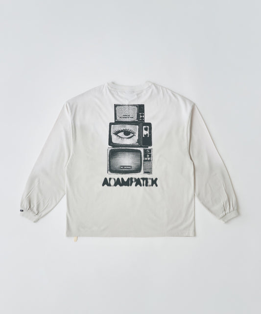 noise  aging embroidered long-sleeved T