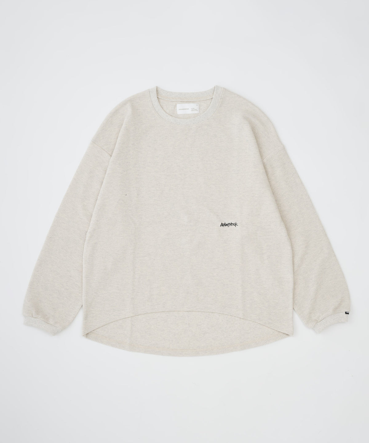 【予約】waffle soft roundedhem loose shirt