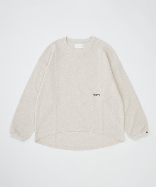 【予約】waffle soft roundedhem loose shirt