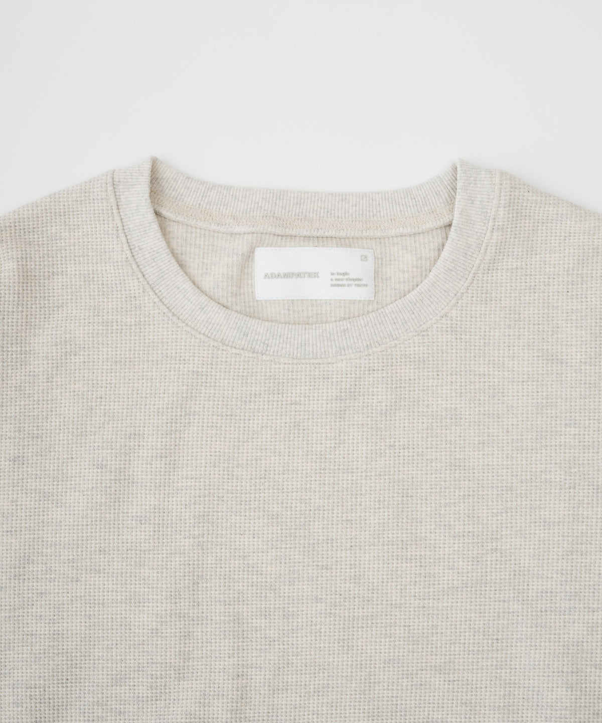 【予約】waffle soft roundedhem loose shirt