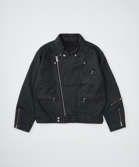 【予約】washed mute grainleather riders jacket