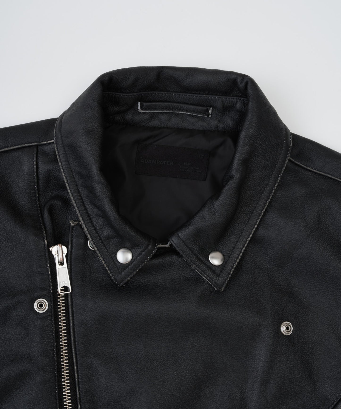 【予約】washed mute grainleather riders jacket