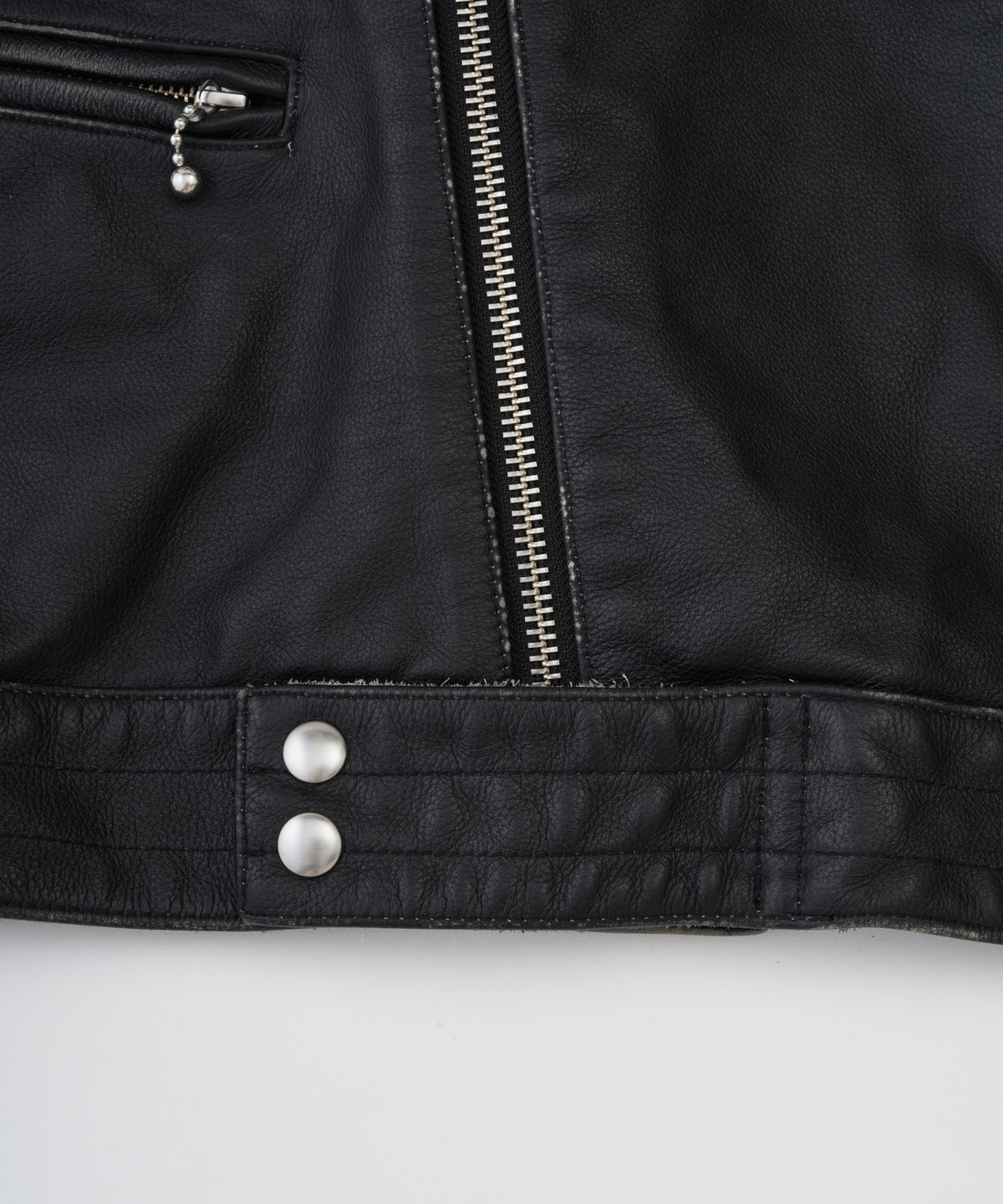 【予約】washed mute grainleather riders jacket