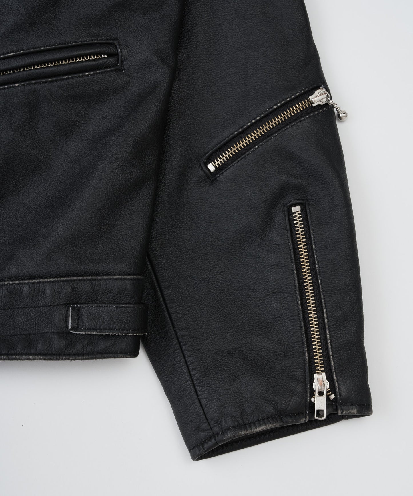 【予約】washed mute grainleather riders jacket