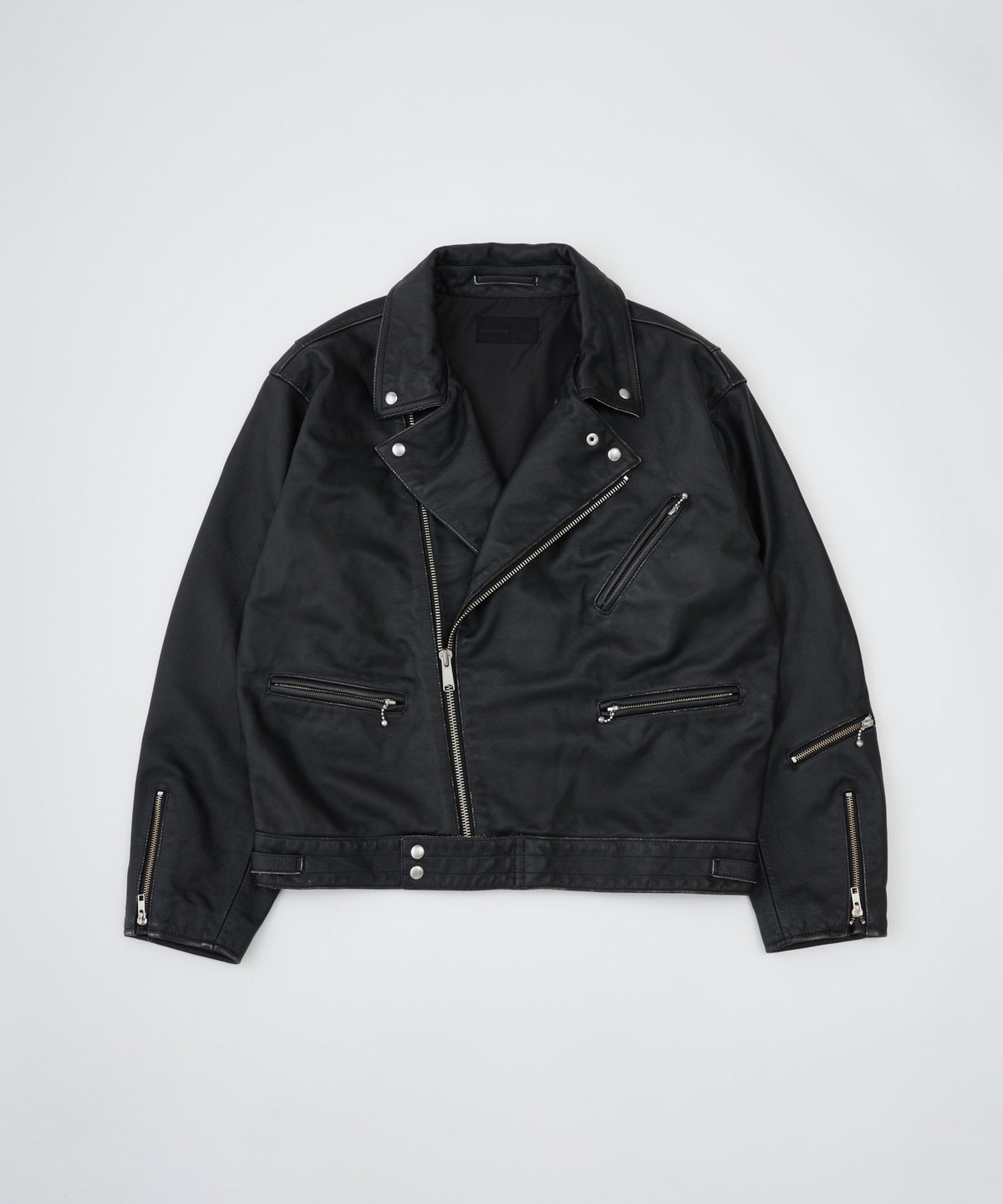 【予約】washed mute grainleather riders jacket