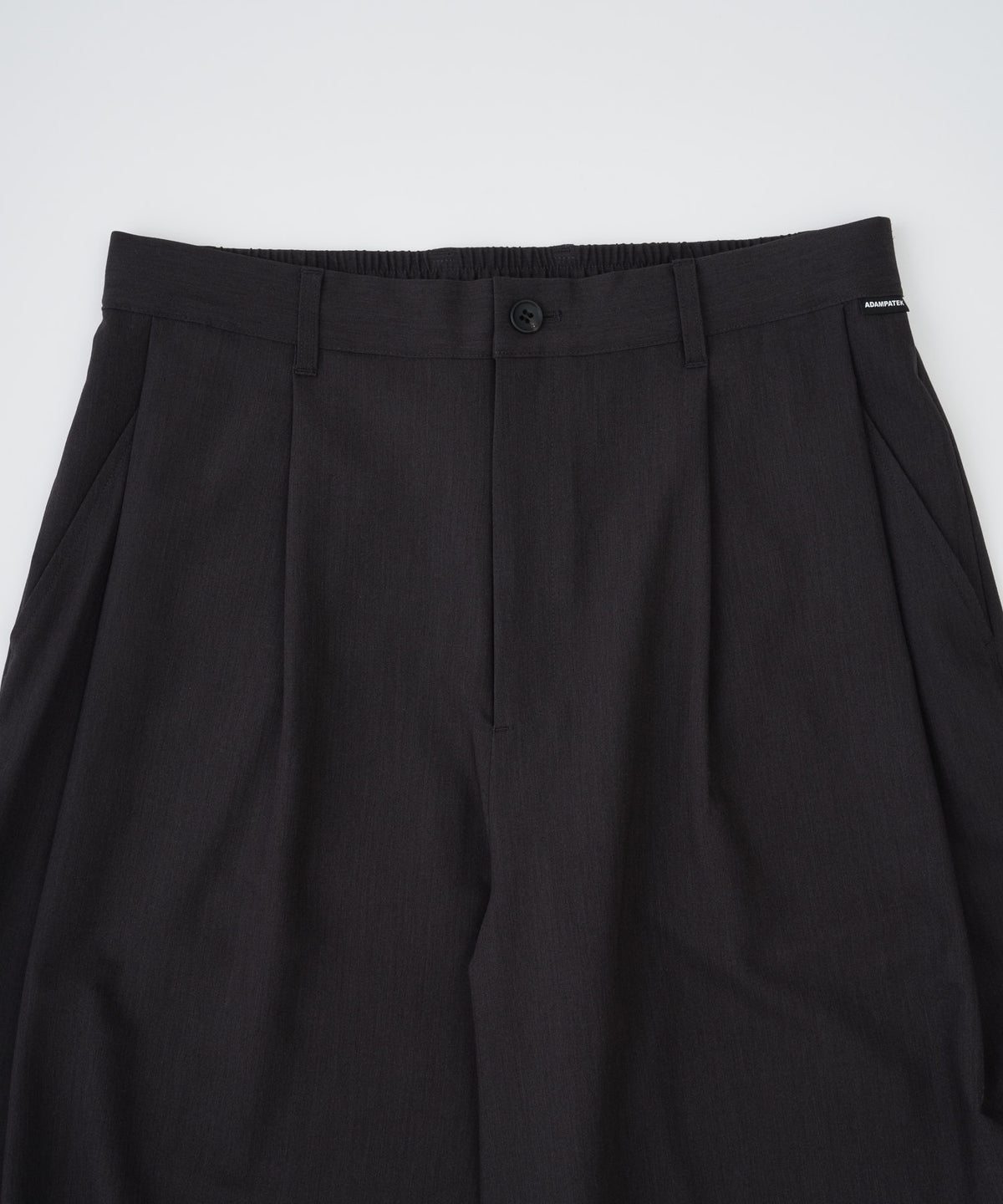 【予約】woolblend still tuck wide pants