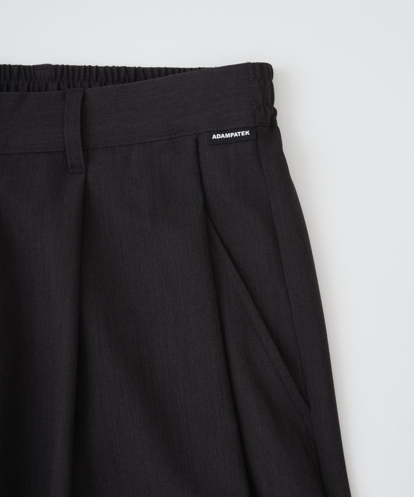 【予約】woolblend still tuck wide pants
