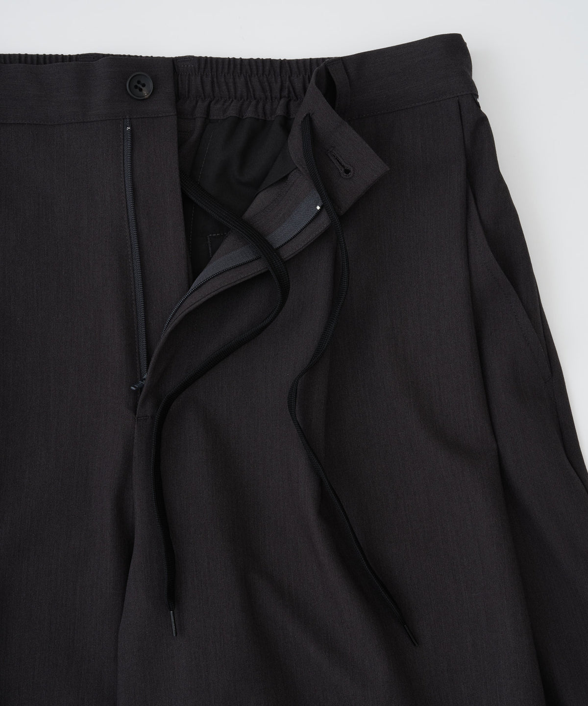 【予約】woolblend still tuck wide pants