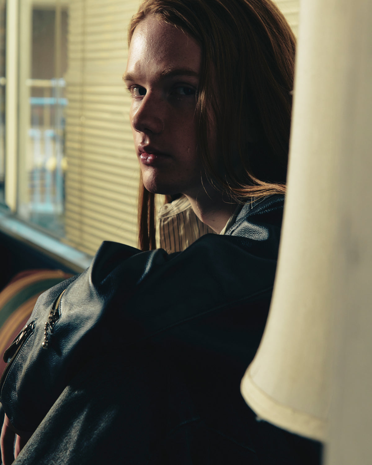 【予約】washed mute grainleather riders jacket