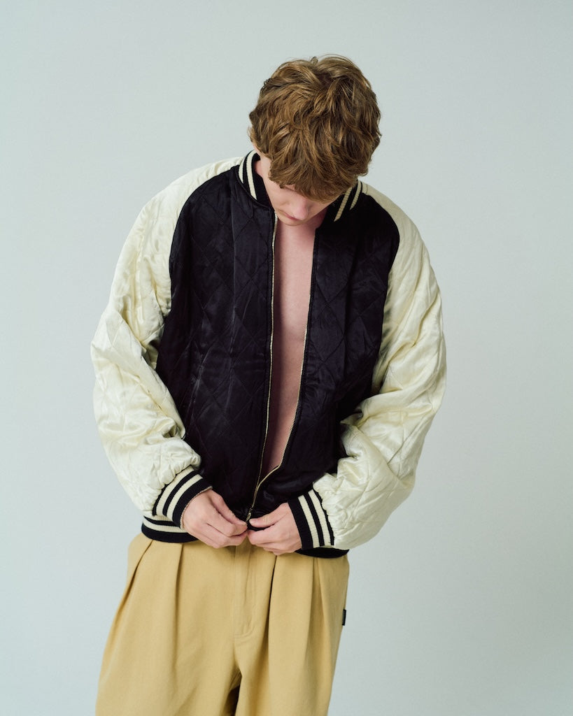 aged velour souvenir jacket