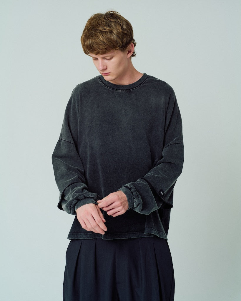 wide boxcut layered long sleeve