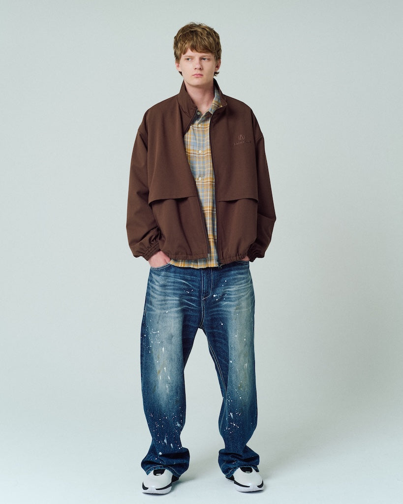 stand collar blouson