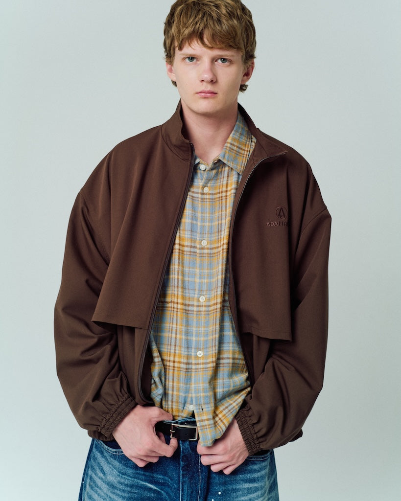 stand collar blouson