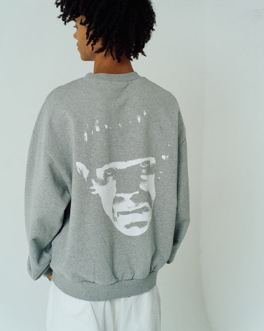 Frankenstein face print crewneck
