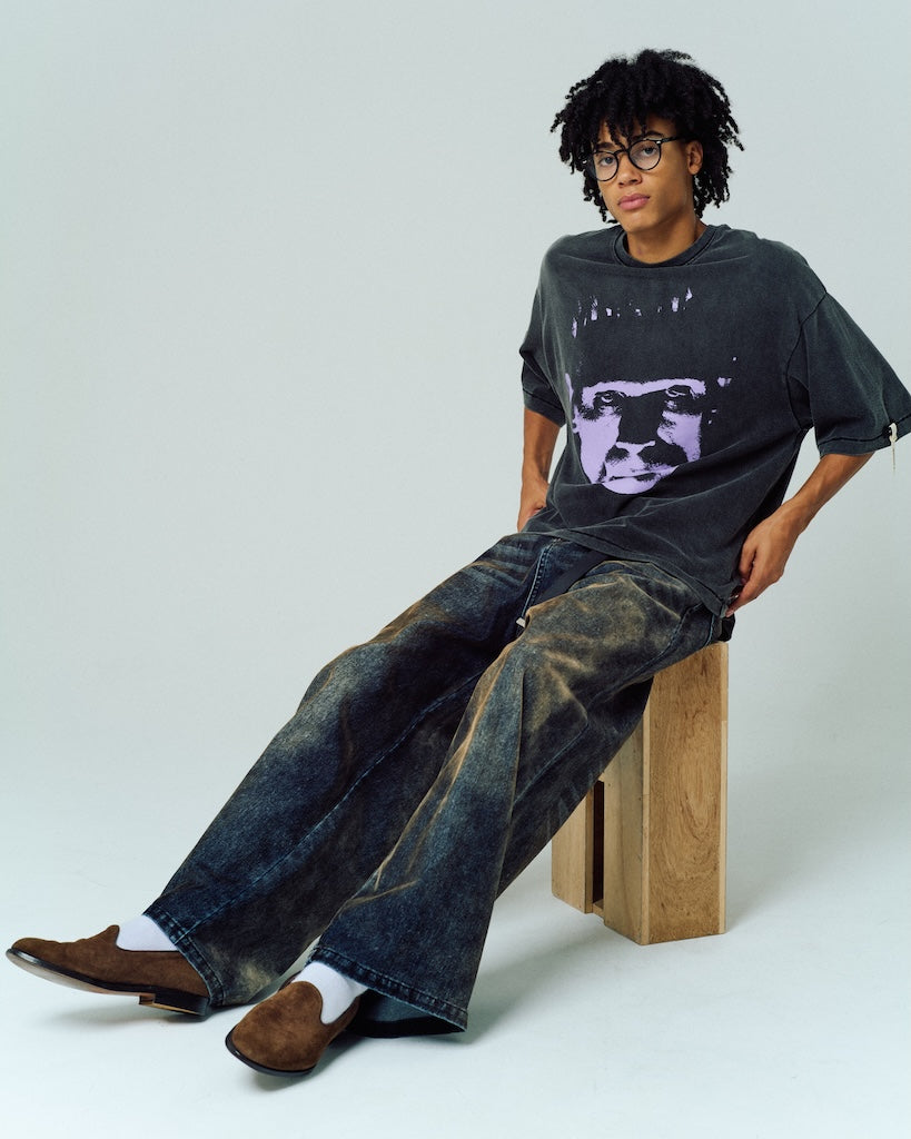 velour dust wide pants
