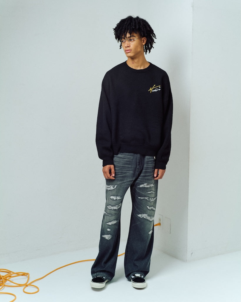 archive shaggy crest crewneck