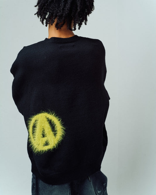 archive shaggy crest crewneck