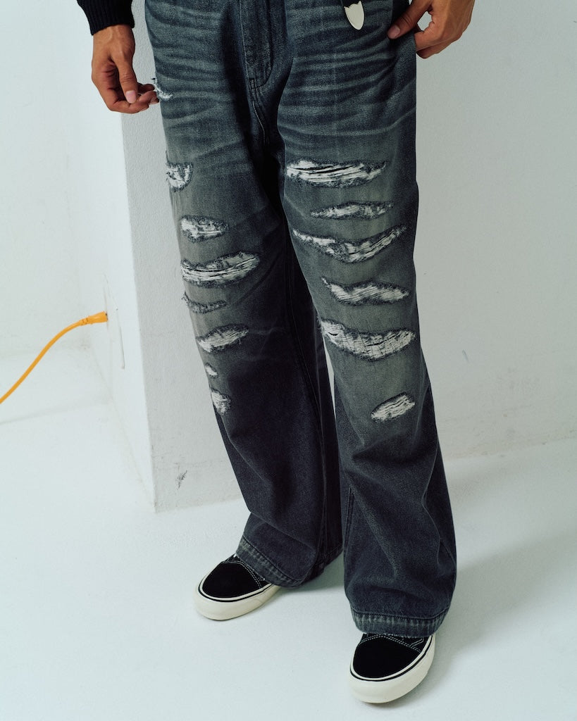 destroy wide denim