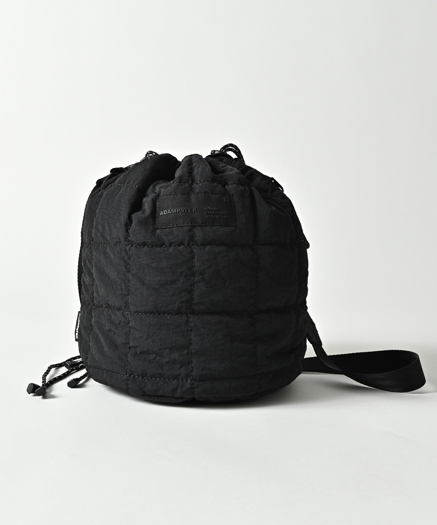 square quilt mini drawstring bag