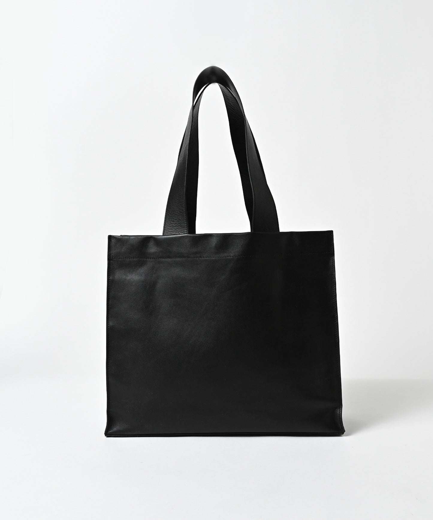 water repellent leather medium tote bag
