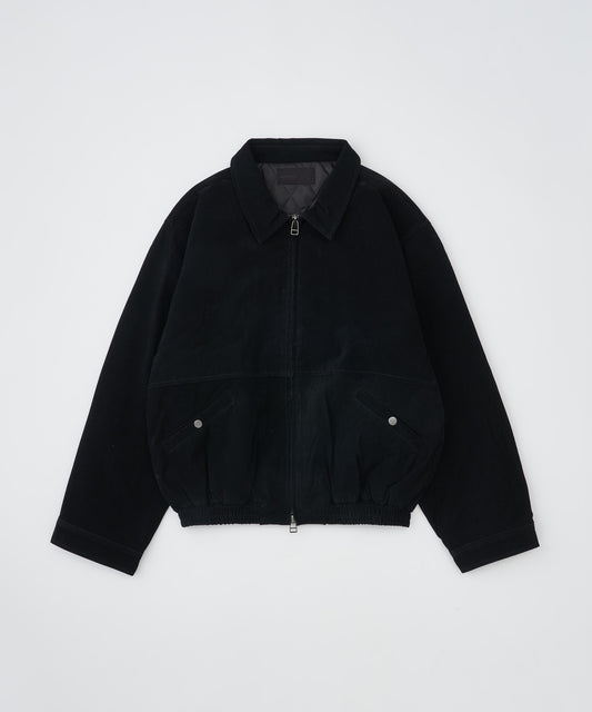 【予約】mute faux suede loose zip blouson