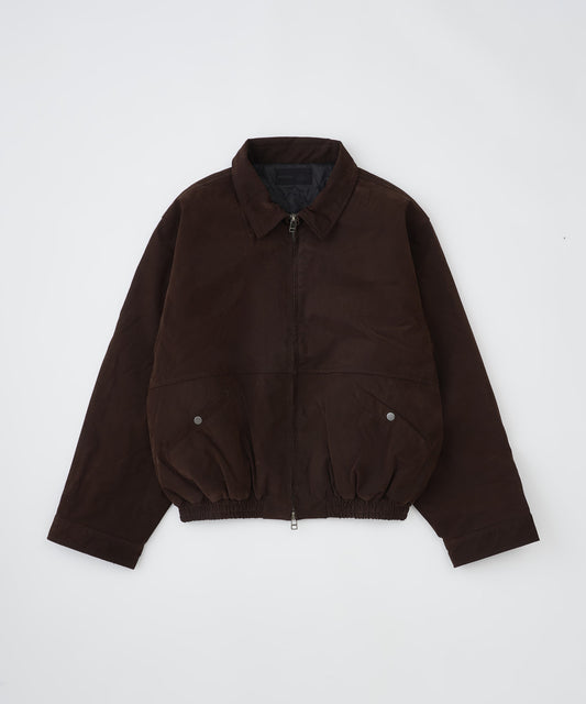 【予約】mute faux suede loose zip blouson