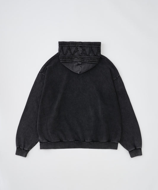 【予約】dyed still embellished pullover parka