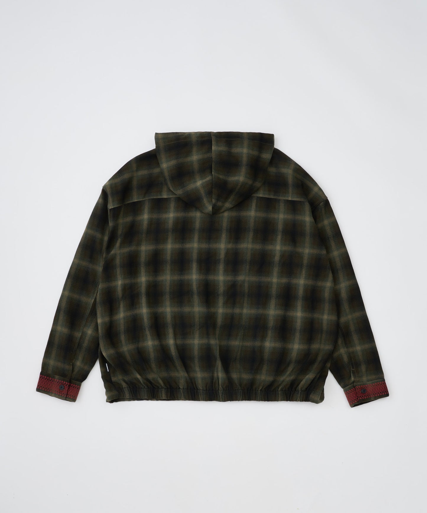 【予約】brushed shade ombrecheck zip parka