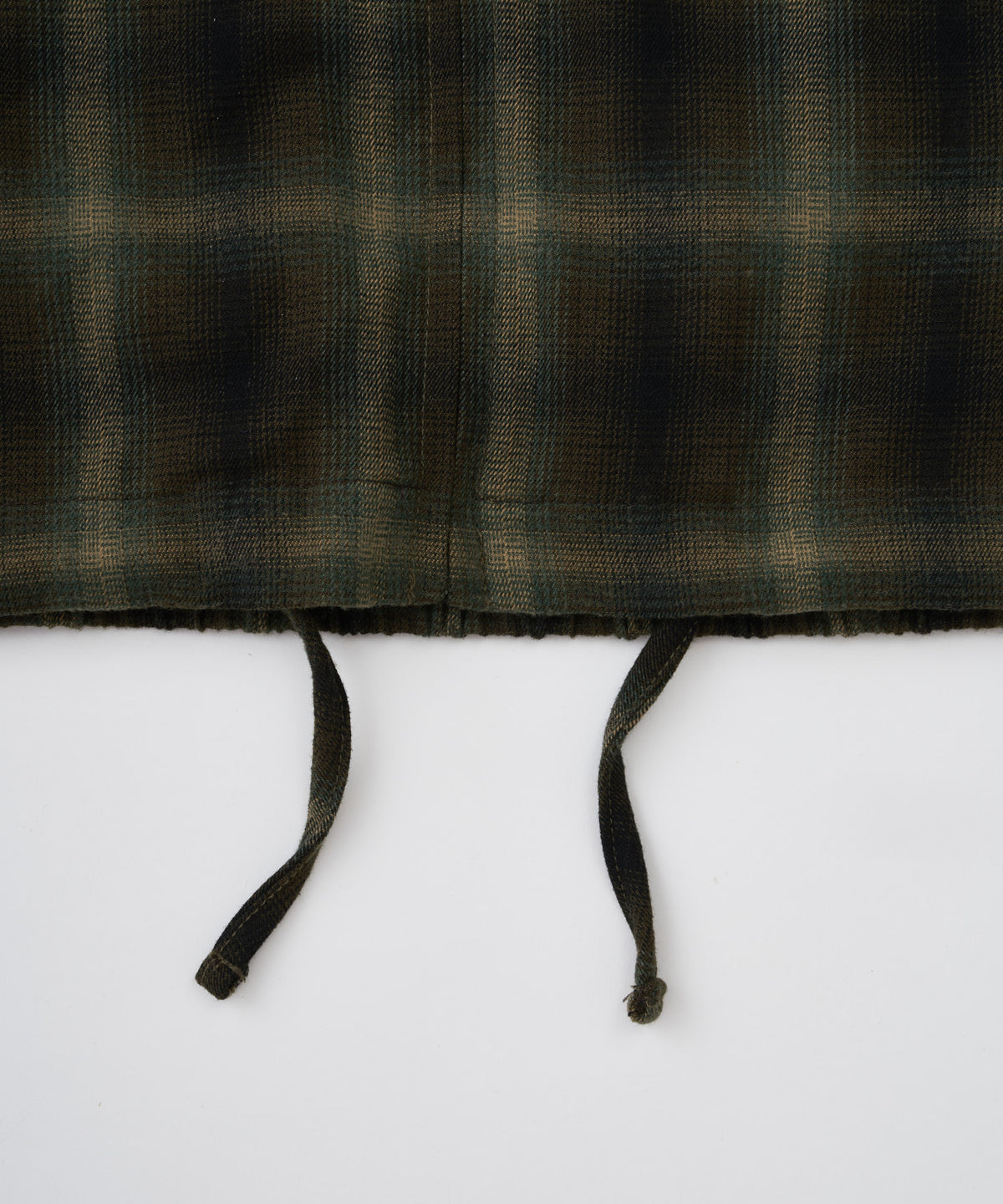 【予約】brushed shade ombrecheck zip parka