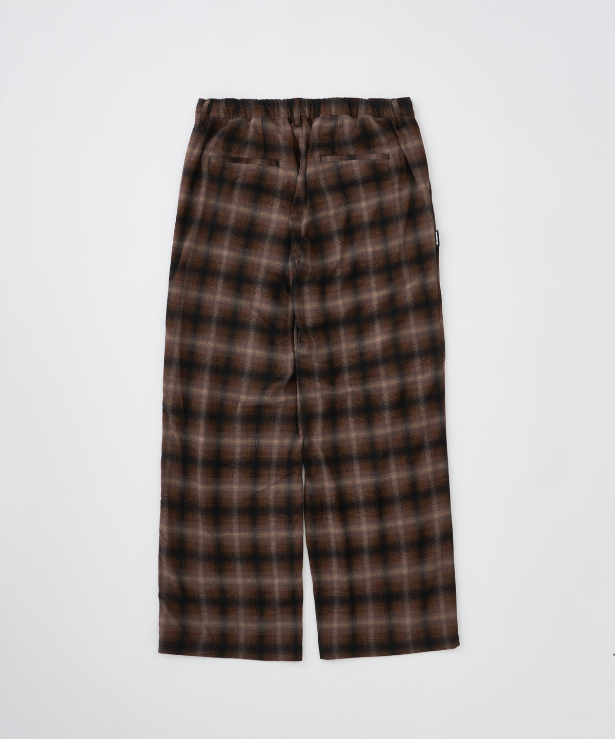 【予約】brushed shade ombrecheck easytrouser