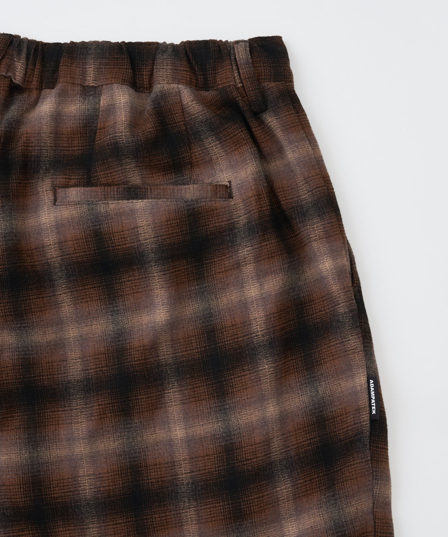 【予約】brushed shade ombrecheck easytrouser