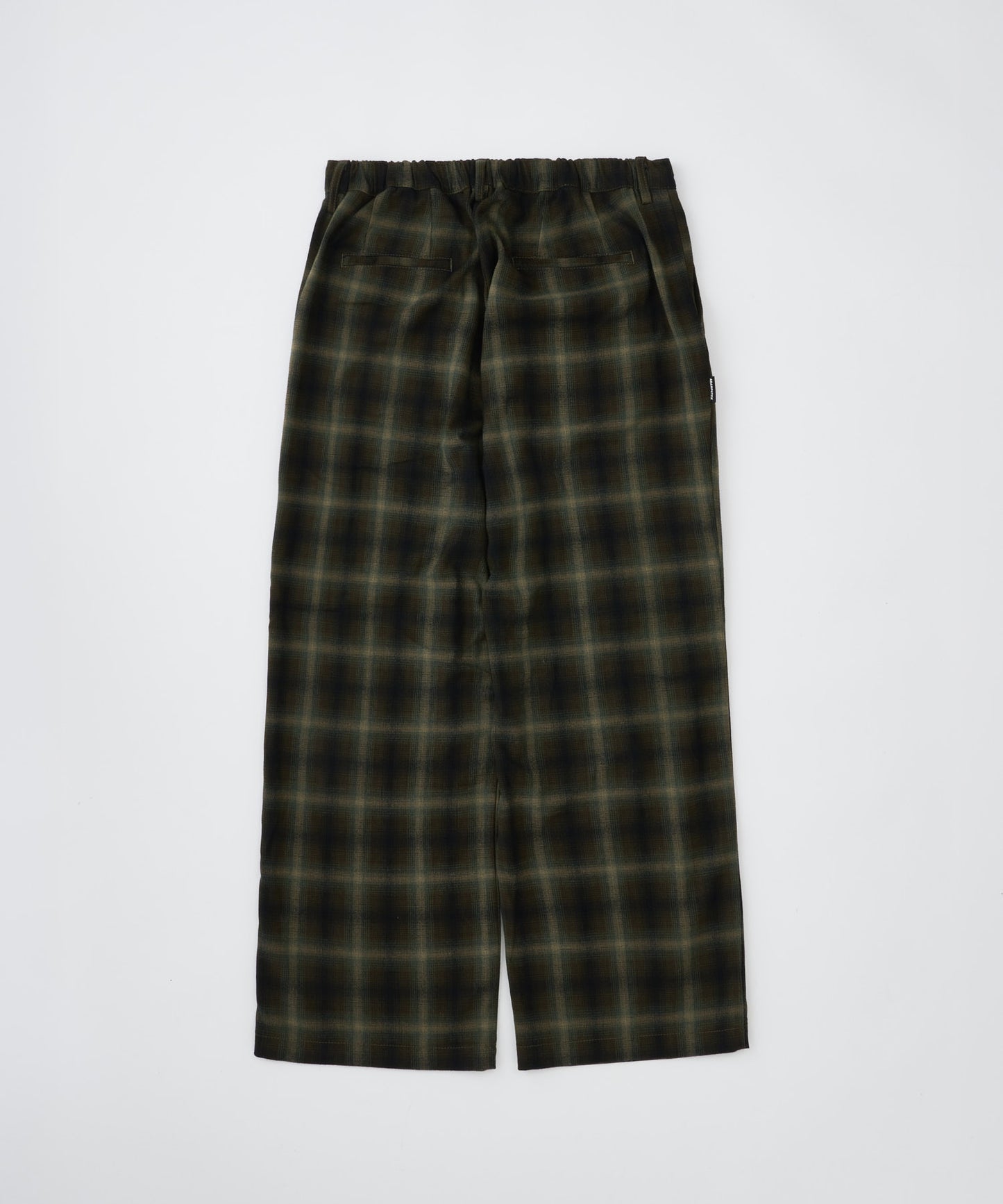 【予約】brushed shade ombrecheck easytrouser