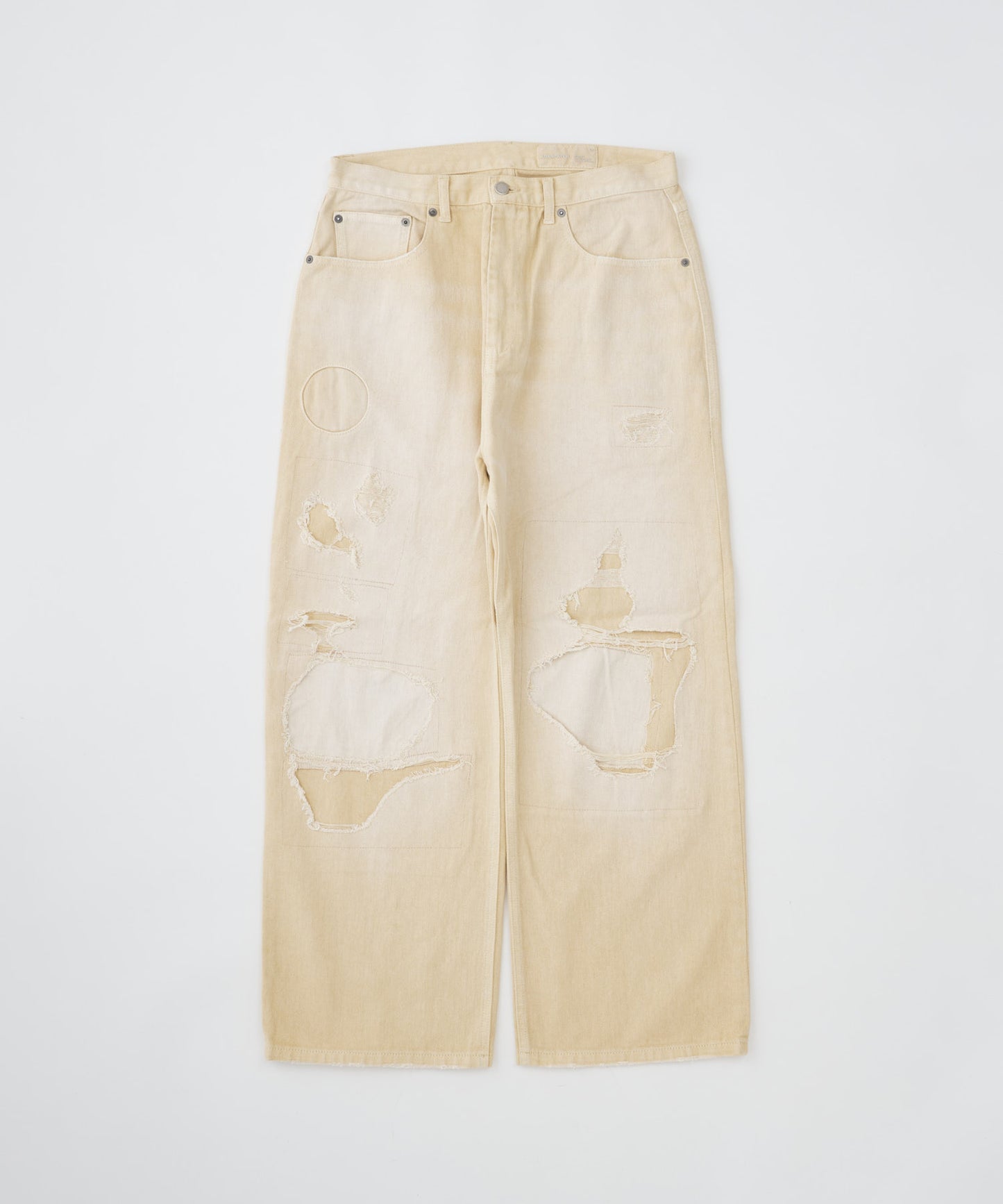 【予約】repaired trace selvedge washed denim