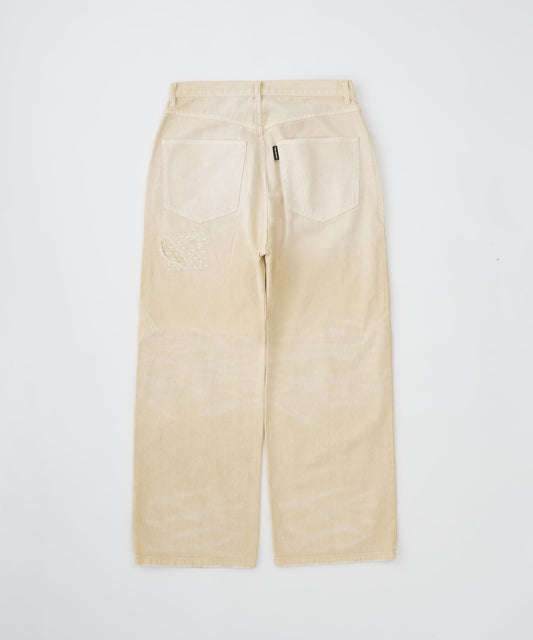 【予約】repaired trace selvedge washed denim