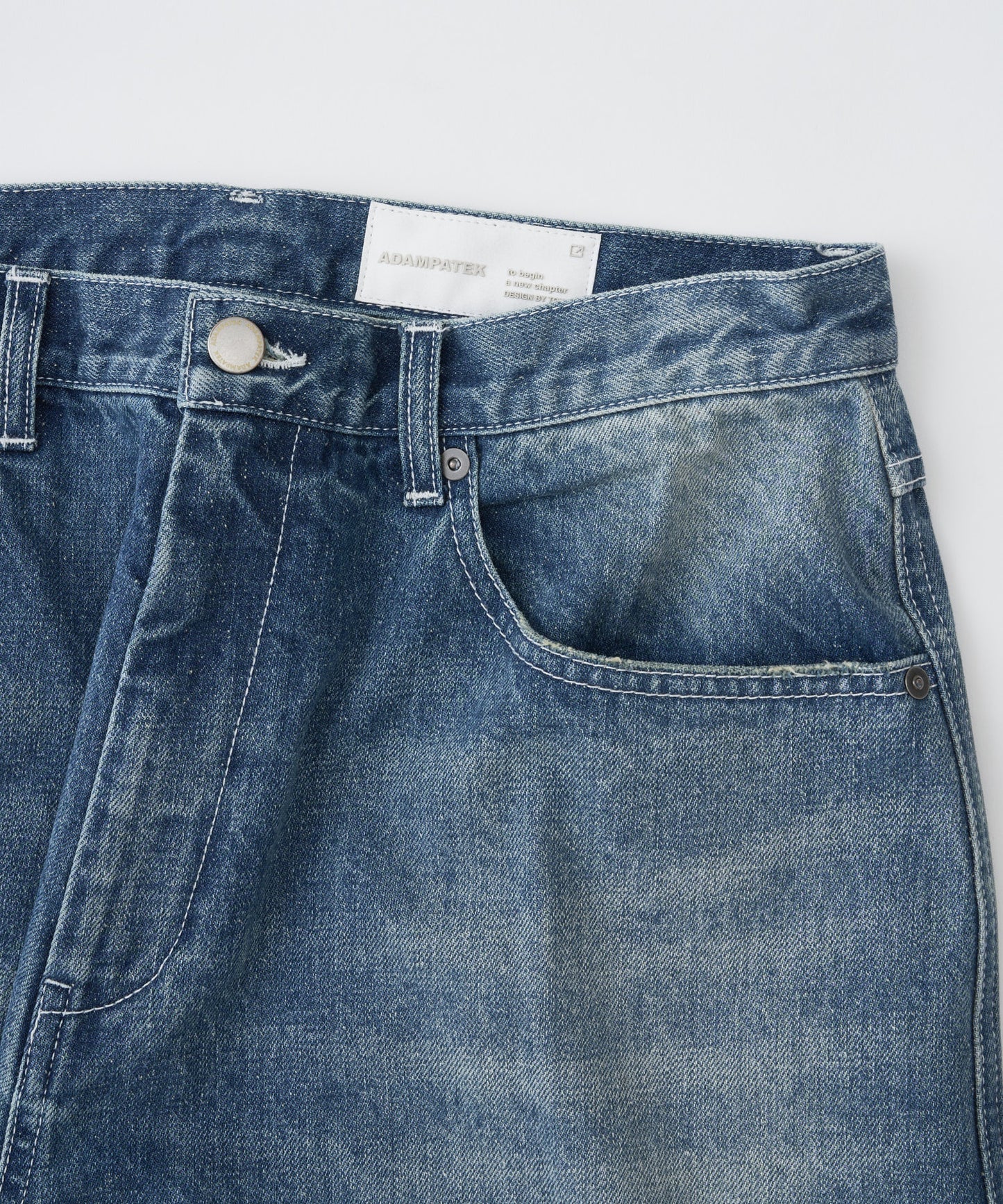 【予約】repaired trace selvedge washed denim