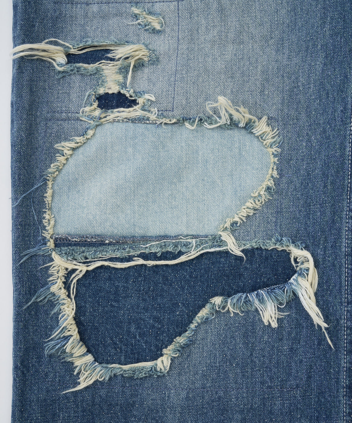 【予約】repaired trace selvedge washed denim