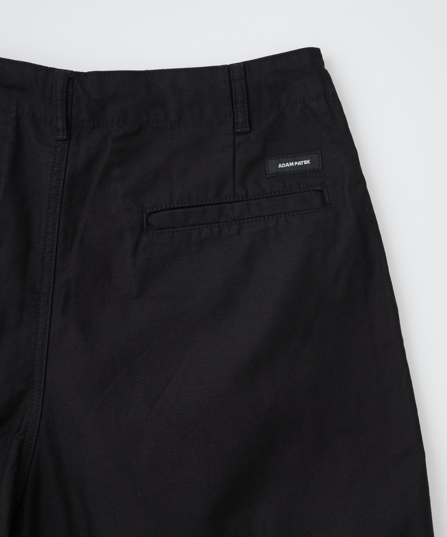 【予約】studded rough backsatin  wide military pant