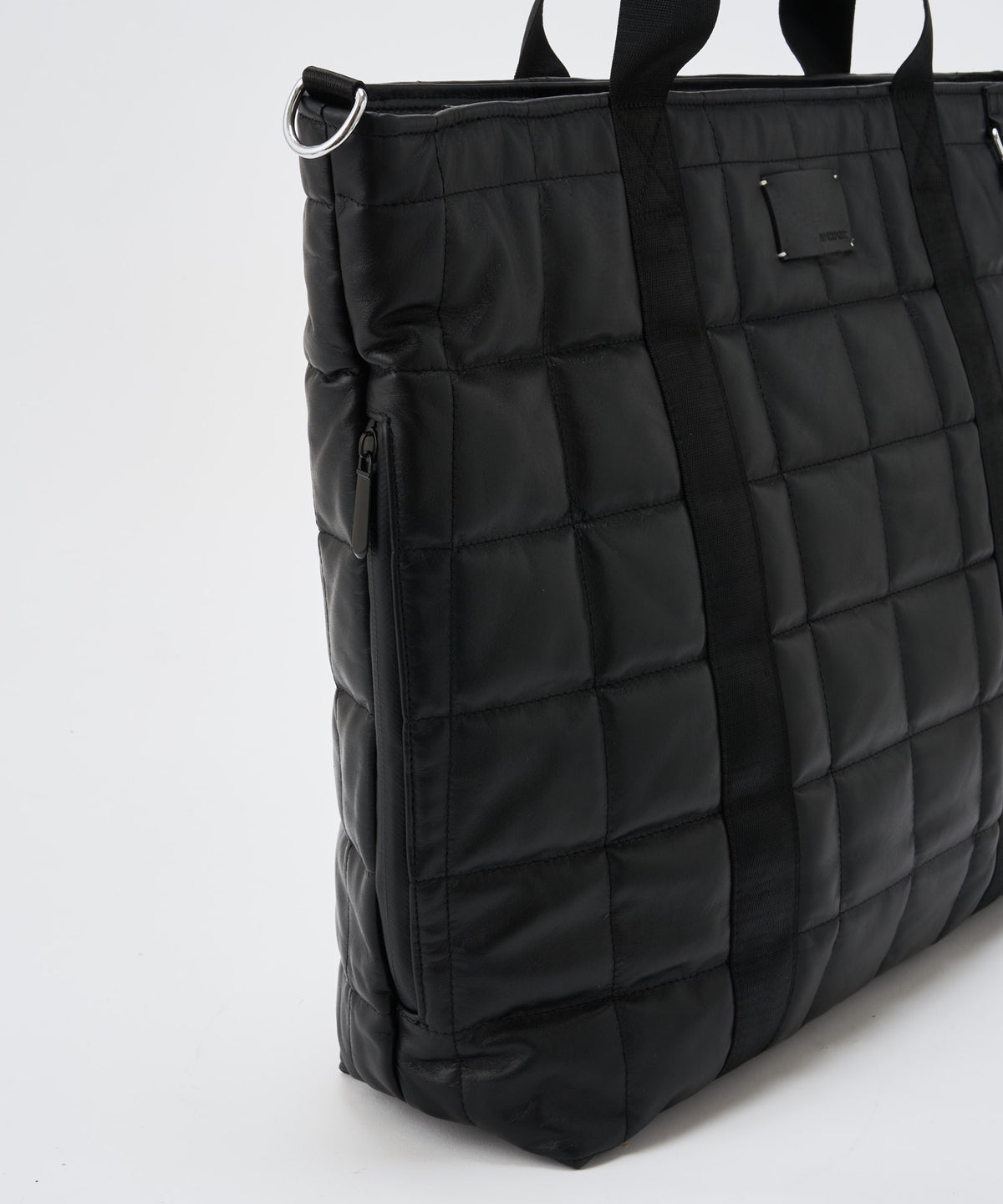 w/r leather quilting BIG tote