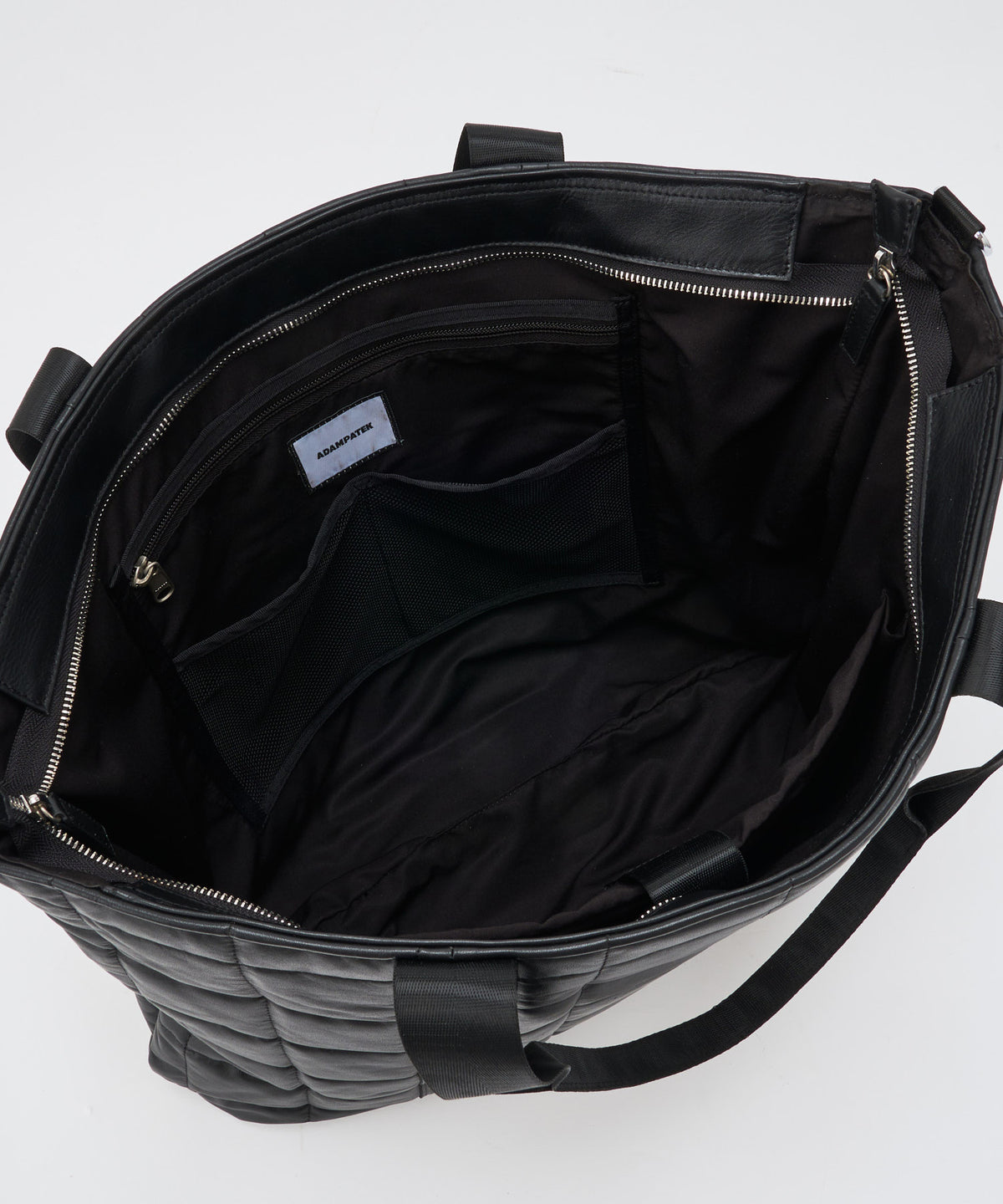 w/r leather quilting BIG tote