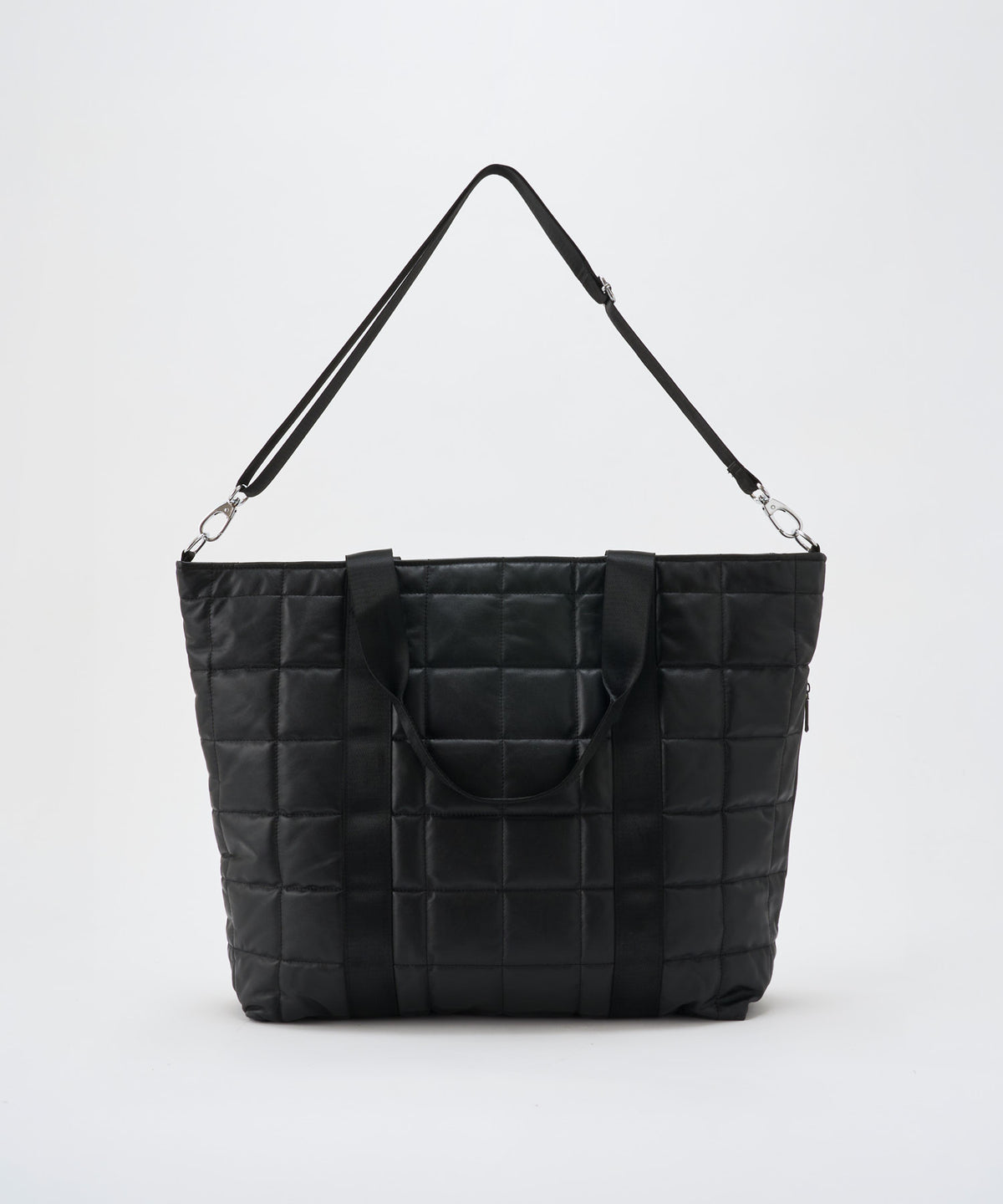 w/r leather quilting BIG tote
