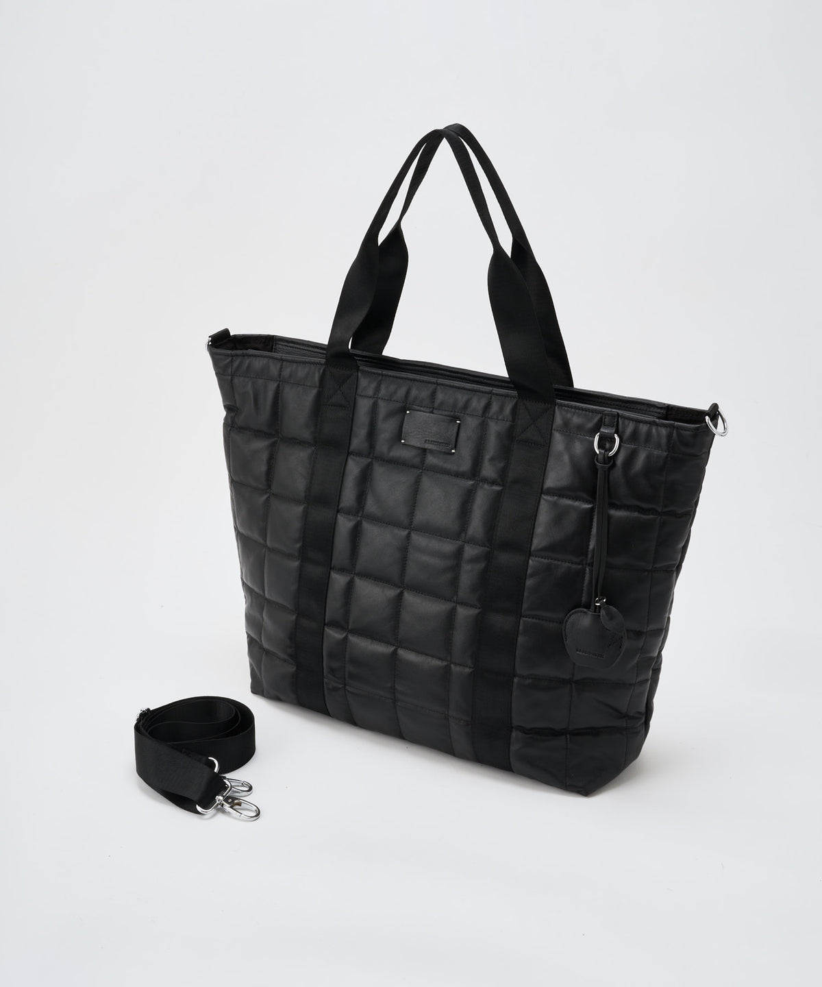 w/r leather quilting BIG tote