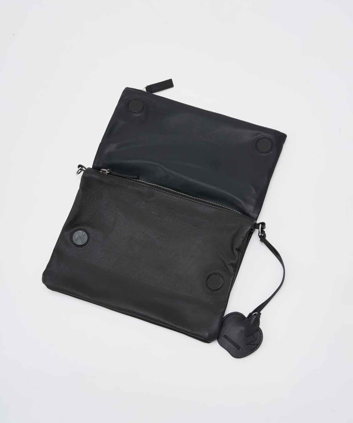 w/r leather convertible clutch bag