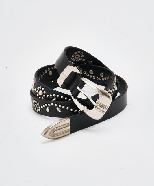 【予約】studded narrow belt