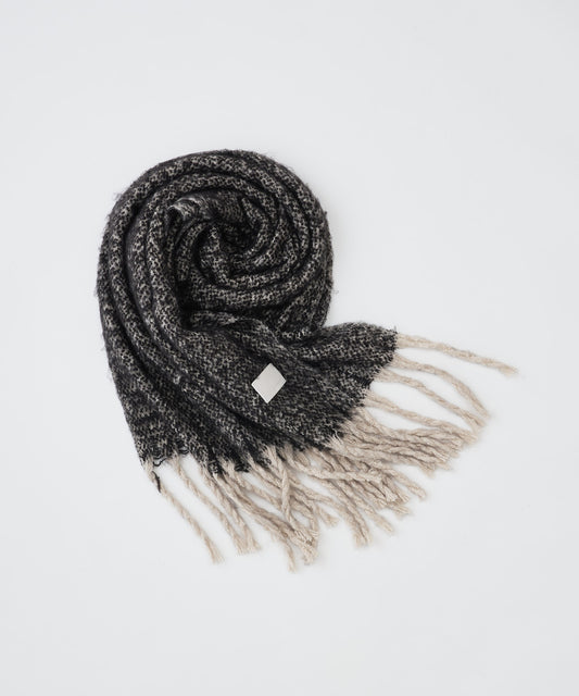 boucle fabric wide scarf