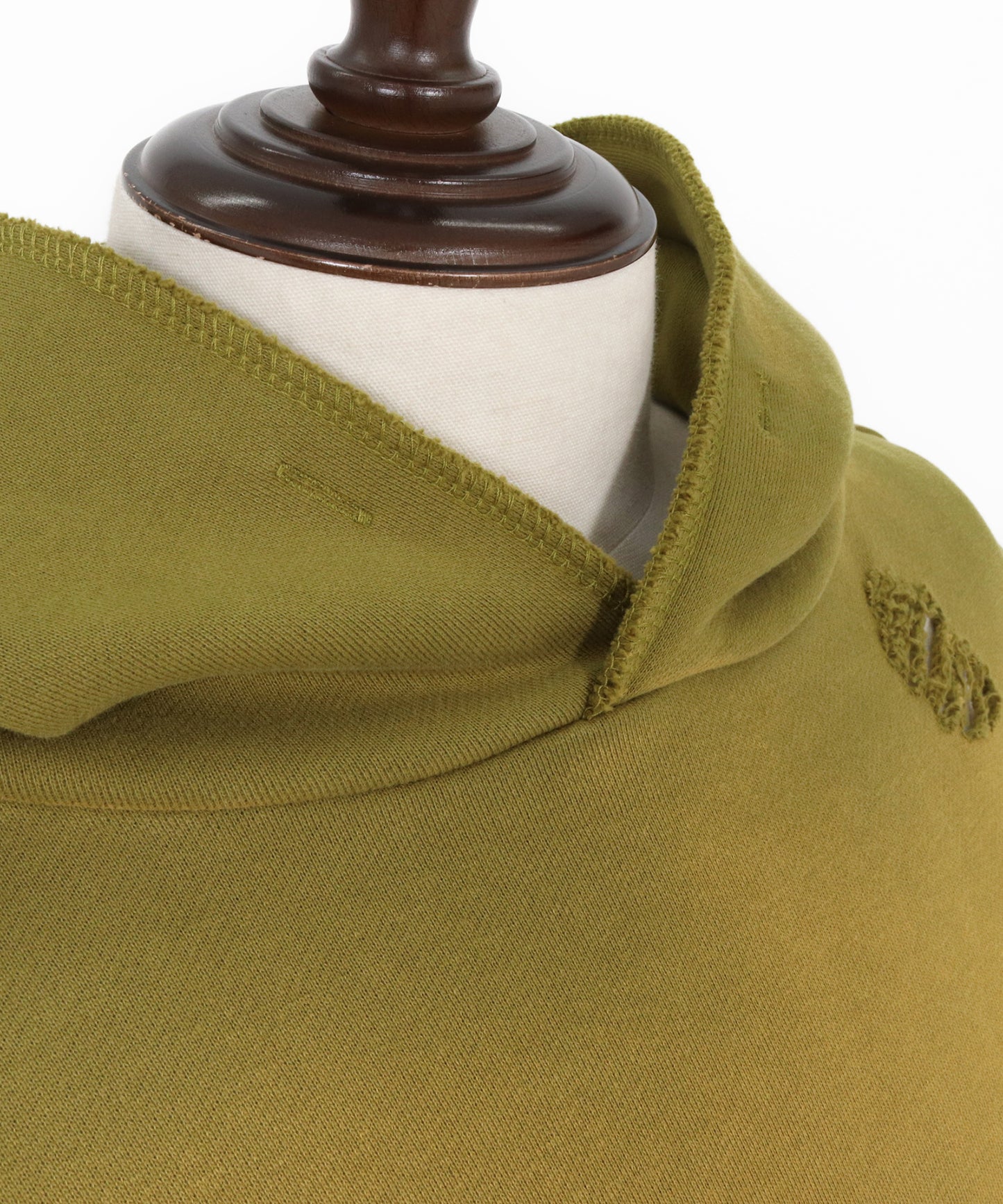 aged green damage pullover hoodie