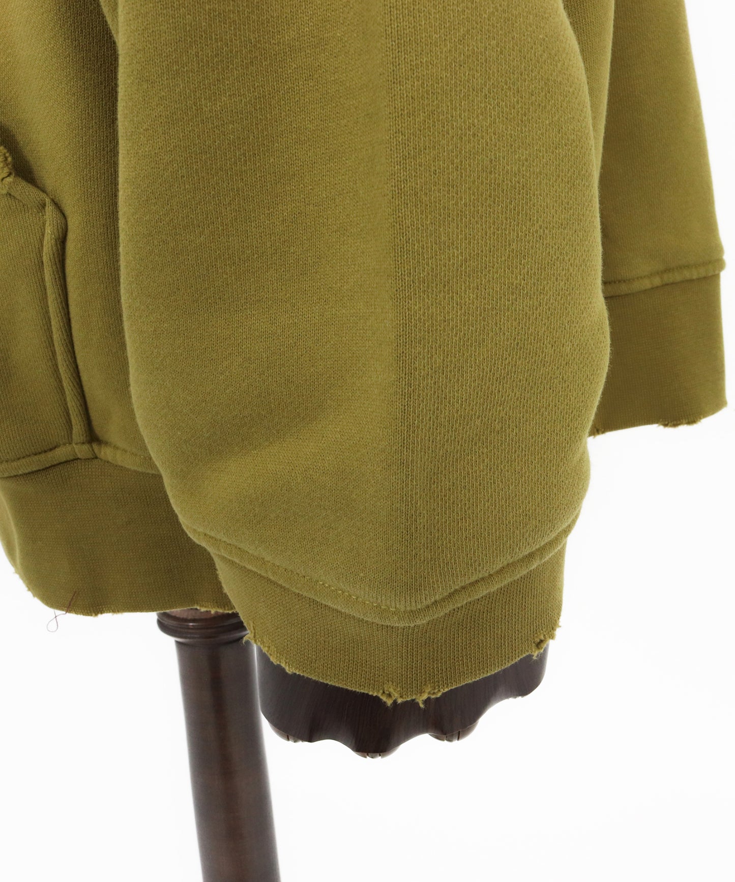 aged green damage pullover hoodie
